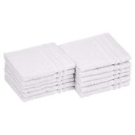 🧼 amazon basics scenic snow cosmetic friendly washcloths - 12-pack: soft and efficient logo