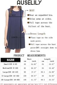 img 1 attached to AUSELILY Sleeveless Pockets T Shirt Dresses Women's Clothing