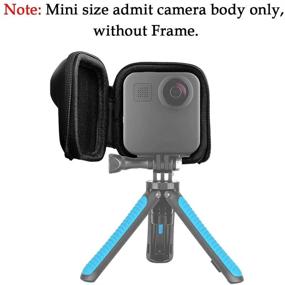 img 2 attached to 📷 GoPro MAX Waterproof 360 Camera ULBTER Mini Storage Bag Case + Rubber Lens Cap Cover [2+1 Pack] - Carrying Portable Boxes Accessory for GoPro Max