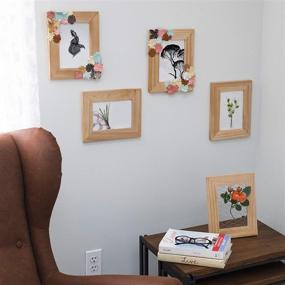 img 3 attached to 🖼️ Wallniture Logan Wooden Craft Picture Frames 5x7: Perfect for Kids Arts, Crafts, and DIY Projects - Set of 5 Unfinished Wood Frames