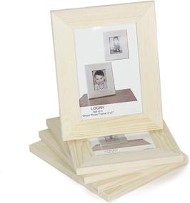 img 2 attached to 🖼️ Wallniture Logan Wooden Craft Picture Frames 5x7: Perfect for Kids Arts, Crafts, and DIY Projects - Set of 5 Unfinished Wood Frames