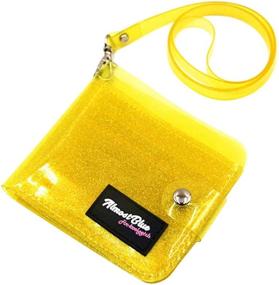 img 4 attached to 💫 Sparkling Glitter Wallets with Clear Photocards and Convenient Lanyard: Women's Handbags & Wallets in Wallets