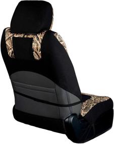 img 3 attached to 🦆 Ducks Unlimited Shadow Grass Blades Camo Seat Cover - Low Back, Single