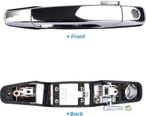 img 3 attached to 🚪 Ручка двери с внешней стороны FAERSI для переднего водителя Cadillac Escalade, Avalanche, Silverado, Tahoe, GMC Sierra, Yukon, Yukon XL (2007-2014) - Номер детали 80546, OEM заменяет 22738721.