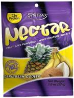 🌴 nectar grab n' go caribbean cooler: удобные пакеты с 27 г освежающего вкуса - 12 штук. логотип