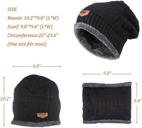 img 1 attached to Warm and Stylish: HINDAWI Women's Slouchy Beanie Winter Hat for Snow Skiing and Outdoor Activities