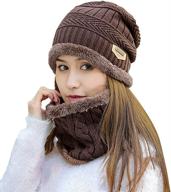 warm and stylish: hindawi women's slouchy beanie winter hat for snow skiing and outdoor activities logo