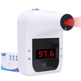 img 4 attached to 🌡️ AGZ Voice Broadcast Wall-Mounted Non-Contact Infrared Thermometer - Forehead Thermometer with Fever Alarm for Offices, Factories, Shops, Schools, Restaurants, Rail Station Entrances