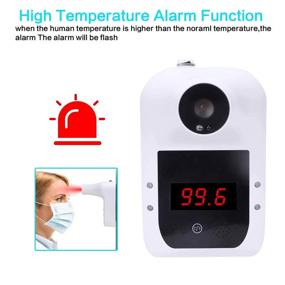 img 3 attached to 🌡️ AGZ Voice Broadcast Wall-Mounted Non-Contact Infrared Thermometer - Forehead Thermometer with Fever Alarm for Offices, Factories, Shops, Schools, Restaurants, Rail Station Entrances