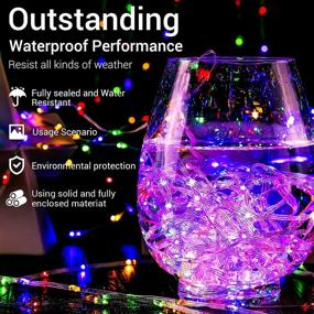 img 1 attached to 🎄 Waterproof Outdoor LED Christmas Lights - Quntis 164FT 1000 LEDs: Ultra Bright Indoor Xmas Rope Fairy Lights with 8 Modes & Memory Function, Multicolor Decoration