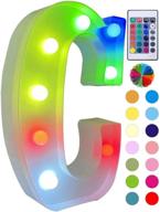 vibrant colorful led marquee letter lights with remote control: light up your space with style and personality! логотип