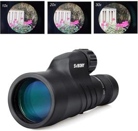img 1 attached to 🔭 SVBONY SV45 10-30x50 Zoom Monocular - Waterproof High Power Mini Spotting Scope for Outdoor Activity