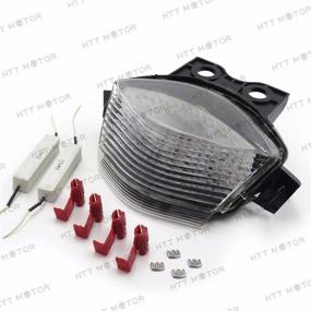 img 4 attached to 🚦 HTTMT MT036 - Прозрачный задний тормозной свет для Kawasaki Ninja 650R Ex650 Er-6F 2006-2008 годов - совместим и эффективен