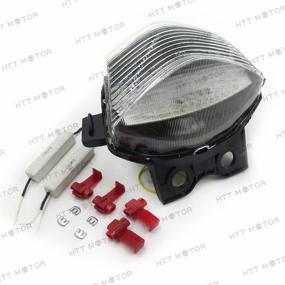 img 3 attached to 🚦 HTTMT MT036 - Прозрачный задний тормозной свет для Kawasaki Ninja 650R Ex650 Er-6F 2006-2008 годов - совместим и эффективен