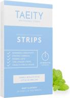 🦷 taeity dental whitening strips for sensitive teeth - powerful yet gentle, extended length, cruelty-free & vegan, enamel-safe (1 pack of 14 treatments) logo