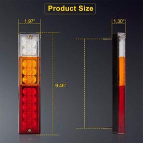 img 1 attached to Waterproof 20 LED Trailer Tail Lights Bar: Turn Signal Brake Reverse Lights for Truck Trailer RV UTV Camper (2PCS)