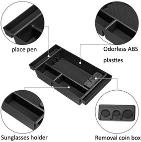 img 1 attached to 🚘 Salusy Center Console Organizer Tray for (2019-2021) Chevy Silverado 1500/GMC Sierra 1500 and 2020-2021 Silverado/Sierra 2500/3500 HD - Full Console with Bucket Seats, Compatible Accessories