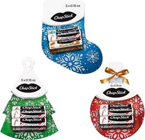 img 4 attached to 🎁 ChapStick Holiday Flavored Lip Balm Gift Set: Christmas Tree, Ornament and Stocking Packs – 15 Tubes