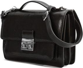 img 2 attached to 👜 Floto Milano Leather Satchel Handbag: Stylish Women's Handbags & Wallets