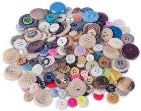 img 3 attached to 🧵 100-Pack Scrambled Assortment Bag: Colorful Buttons for Arts & Crafts, Decoration, Sewing & More! Sizes Range from 3/8" to 1.5