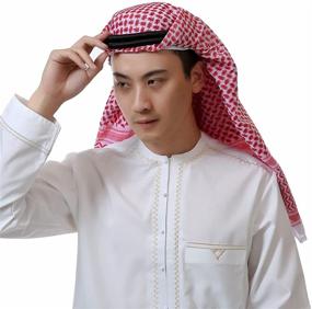 img 1 attached to 🧕 Breathable Headscarf Headband for Men's Keffiyeh Headcover - Stylish Accessories