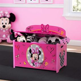 img 3 attached to Deluxe Disney Minnie Mouse Toy Box by Delta Children