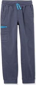 img 3 attached to 👖 BOYS Woven Zip-Pocket Cargo Jogger Pants by Amazon Essentials