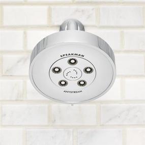 img 3 attached to 🚿 Powerful and Versatile: Speakman S-3010 Neo Anystream High Pressure Shower Head, Polished Chrome - 2.5 GPM