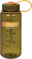 🌿 nalgene tritan wide mouth olive water bottle - 16 oz (342067) - bpa-free & durable logo