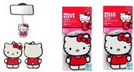 🍓 strawberry scented hello kitty core paper air freshener - 2 pack (total 4 pieces) logo