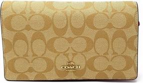 img 4 attached to Coach Womens Foldover Crossbody Clutch