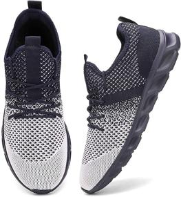 img 4 attached to WYGRQBN Sneakers Lightweight Athletic Breathable Men's Shoes