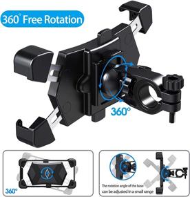 img 1 attached to 🚲 Bike Phone Mount - Stable 360° Rotation Bicycle Phone Holder with 4 Telescopic Arms | Compatible with iPhone & Android (4.5 to 7.2 inches)