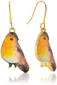 img 4 attached to 🦜 DangleBirds: Vibrant Spinning Feathered Earrings, Perfect for Bird-lovers and Ornithophiles