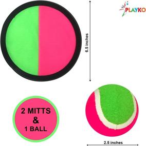 img 3 attached to 🏸 Livativ Playko 6.5 Inch Paddle Toss and Catch Set: Fun ball tossing game for boys and girls, perfect for summer activities at camping, beach, yard, and picnics