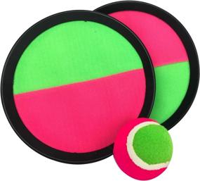 img 4 attached to 🏸 Livativ Playko 6.5 Inch Paddle Toss and Catch Set: Fun ball tossing game for boys and girls, perfect for summer activities at camping, beach, yard, and picnics