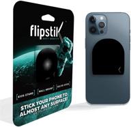 📱 flipstik original - top tiktok accessory - versatile mount, tripod, kickstand [black] compatible with iphone, samsung & more - car mount, stand, home grip, flipstick - featured on shark tank logo