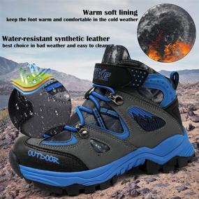 img 3 attached to Rugged Outdoor Adventure Sneakers: Anti-Skid, Comfortable Boys' Shoes for Trekking