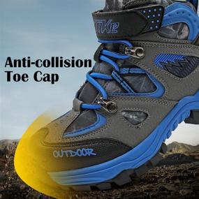 img 1 attached to Rugged Outdoor Adventure Sneakers: Anti-Skid, Comfortable Boys' Shoes for Trekking