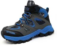 rugged outdoor adventure sneakers: anti-skid, comfortable boys' shoes for trekking logo