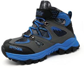 img 4 attached to Rugged Outdoor Adventure Sneakers: Anti-Skid, Comfortable Boys' Shoes for Trekking