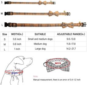 img 2 attached to 🐶 KUDES 2 Pack/Set Dog Collars with Bow Tie and Bells, Adjustable Cute Dog Bow Tie Collars for Small/Medium/Large Boys and Girls Pets - Enhance SEO