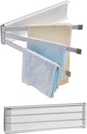 🧺 maoerful 3 swing arms towel holder: efficient storage solution for kitchen and bathroom logo