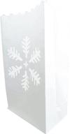 cleverdelights white luminary bags snowflake logo