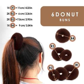 img 1 attached to Hair Bun Maker Set Styling