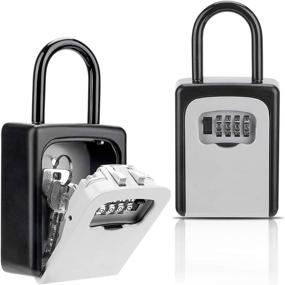 img 4 attached to 🏠 House Key Storage Box: Secure Combination Lockbox for Easy Access, Key Lock Box Combo Door Locker