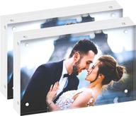 dekiru acrylic photo frame frameless logo