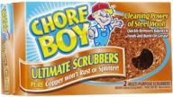 🧽 efficient cleaning companion: chore boy copper scouring 4 pack - 2 pads each logo