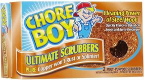 img 1 attached to 🧽 Efficient Cleaning Companion: Chore Boy Copper Scouring 4 Pack - 2 Pads Each