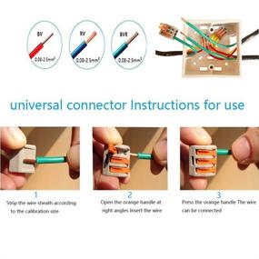 img 2 attached to 🔌 Efficient Lever Nut Connector Assortment for Reliable Conductor Connections